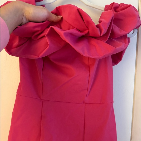 Charming Pink Ruffle Dress - Picture 2 of 2